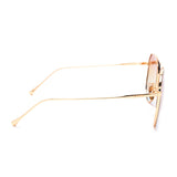 Diff Eyewear Donna Sunglasses | Gold + Pink Gradient
