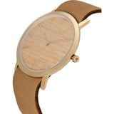 Analog Classic Silverheart Wood Watch | Tan Strap GT-CS