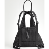 Cote et Ciel Ganges Medium Poly Plisse Backpack | Sand Black 28444