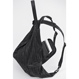 Cote et Ciel Ganges Medium Poly Plisse Backpack | Sand Black 28444