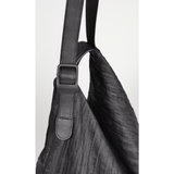 Cote et Ciel Ganges Medium Poly Plisse Backpack | Sand Black 28444