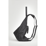 Cote et Ciel Ganges Medium Poly Plisse Backpack | Sand Black 28444