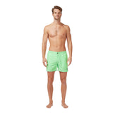 Tom & Teddy Men's Gingham Contemporary Swim Trunk | Green