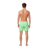 Tom & Teddy Men's Gingham Contemporary Swim Trunk | Green