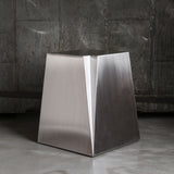 Gus* Modern Glacier End Table | Stainless Steel ECETGLAC-ss