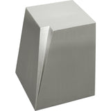 Gus* Modern Glacier End Table | Stainless Steel ECETGLAC-ss
