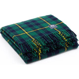 Faribault Pak-a-Robe Plaid Packable Wool Throw | Itasca Green 17276 50x60