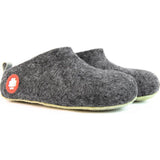 Baabuk Gus Kid's Wool Slippers | Dark Grey 25 GUS03-DG-R-25