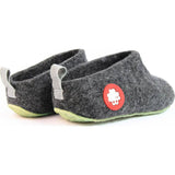 Baabuk Gus Kid's Wool Slippers | Dark Grey 26 GUS03-DG-R-26