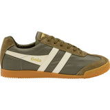 Gola Mens Harrier Nylon Sneakers | Khaki/Off White- CMA176-Size 13