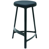 Nuevo Hyku Bar Stool | Black Nauga HGEM536