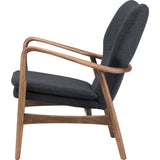 Nuevo Patrik Lounge Chair | Dark Grey Tweed/Walnut