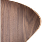 Nuevo Satine Bar Stool | Walnut / Brushed gold