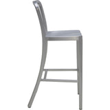 Nuevo Soho Counter Stool | Silver