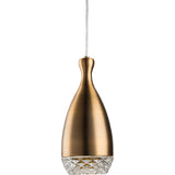 Nuevo Citrine Lighting | Gold Clear Glass