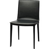 Nuevo Palma Dining Chair | Black Leather