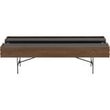 Nuevo Swell Coffee Table | Black / Walnut / Metal Base HGPM106