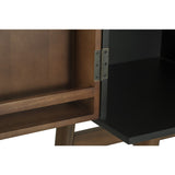 Nuevo Vivian Bar Cabinet | Black / Walnut HGPM114