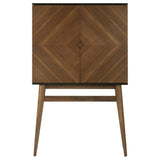 Nuevo Vivian Bar Cabinet | Black / Walnut HGPM114