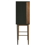 Nuevo Vivian Bar Cabinet | Black / Walnut HGPM114
