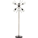 Nuevo Claire Lighting Floor Lamp | White Glass