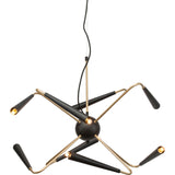 Nuevo Phoebe Lighting | Black Steel Metal