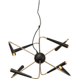 Nuevo Phoebe Lighting | Black Steel Metal