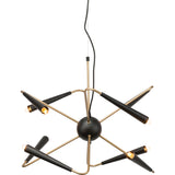 Nuevo Phoebe Lighting | Black Steel Metal