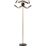 Nuevo Phoebe Lighting | Black Steel Metal