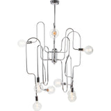 Nuevo Corrine Lighting | Silver Steel Metal