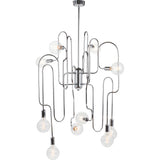Nuevo Corrine Lighting | Silver Steel Metal