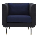 Nuevo Gabriel Single Seater | Dark Grey / Navy Blue HGSC119