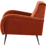 Nuevo Hugo Occasional Chair | Rust