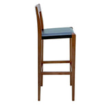 Nuevo Ameri Bar Stool | Black Leather HGSD471