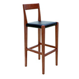 Nuevo Ameri Bar Stool | Black Leather HGSD471