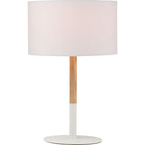 Nuevo Monroe Lighting | White Polycotton Fabric
