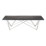 Nuevo Zola Coffee Table | Ebonized Oak / Stainless Steel HGSR462