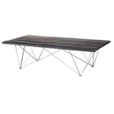 Nuevo Zola Coffee Table | Ebonized Oak / Stainless Steel HGSR462