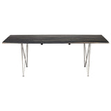 Nuevo Zola Dining Table | Ebonized Oak / Stainless Steel HGSR465