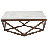 Nuevo Jasmine Coffee Table | White Marble HGYU161