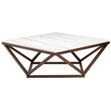Nuevo Jasmine Coffee Table | White Marble HGYU161