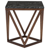 Nuevo Jasmine Side Table | Black Wood Vein Marble HGYU162