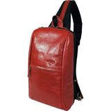Harvest Label Leather Avenue Sling Pack | Red HHC-1525-RD