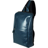 Harvest Label Leather Avenue Sling Pack | Blue HHC-1525-BLU