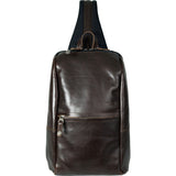 Harvest Label Leather Avenue Sling Pack | Brown HHC-1525-BRN