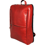 Harvest Label Leather Avenue Backpack | Red HHC-1526-RD