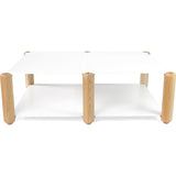 Esaila Heavystock Low Coffe Table Table-White HLT-01-WHT
