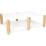Esaila Heavystock Low Coffe Table Table-White HLT-01-WHT
