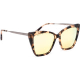 DIFF Eyewear Becky II Sunglasses | Himalayan Tortoise + Taupe Flash Mirror Polarized