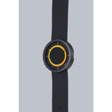 Hygge 3012 Series Black/Yellow Watch | Leather